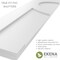 Ekena Millwork True Fit PVC Center Circle Arts & Crafts Fixed Mount Shutters, Pepper Red, 15W x 62H, PR TFP001AC15X062MR - alternate 2